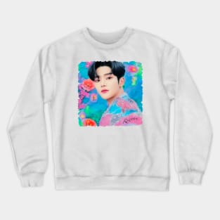 Rowoon - romantic flower portrait | 로운 ewsbdi 김석우 Crewneck Sweatshirt